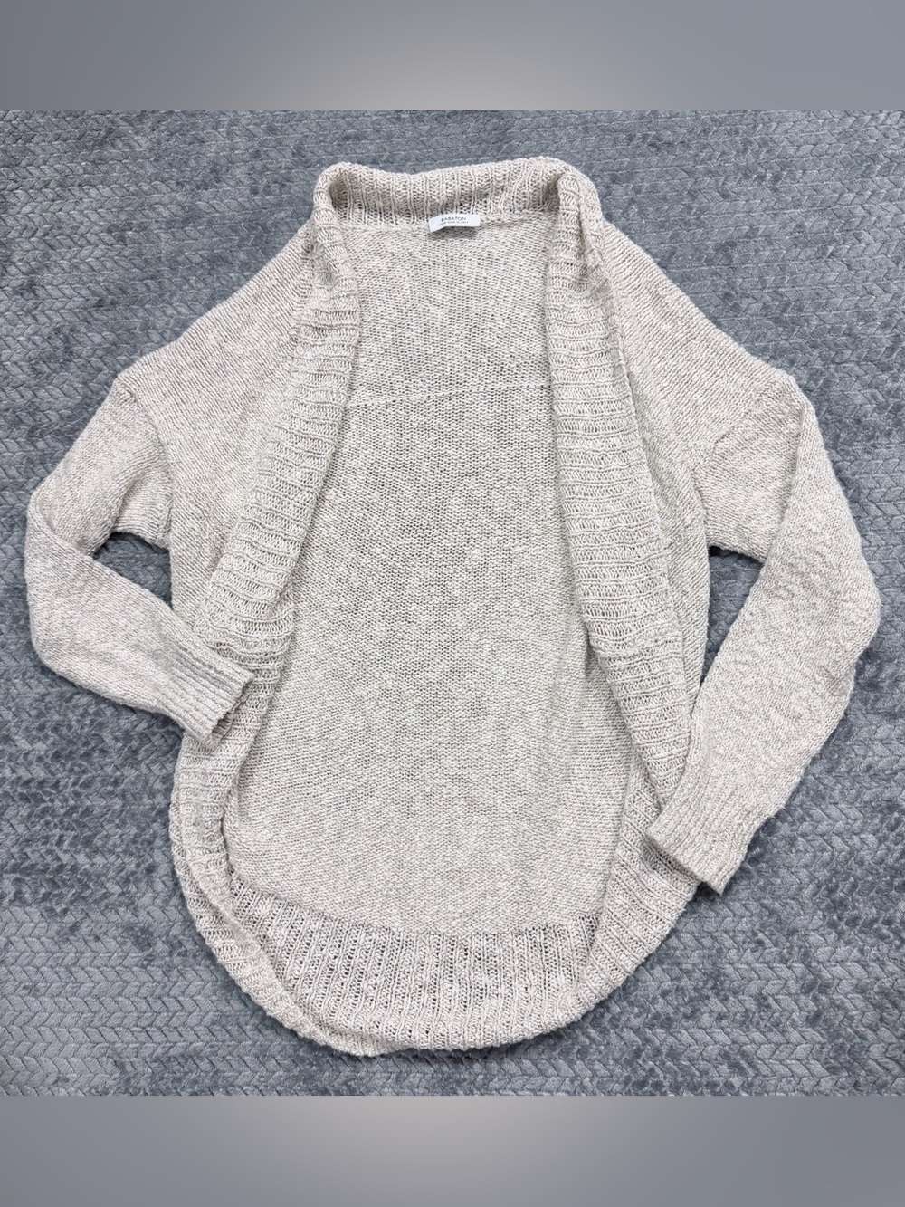 Babaton Aritzia Italian Yarn Open-Front Cocoon Cardigan Sweater